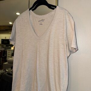 Women’s Cream V-Neck T-Shirt